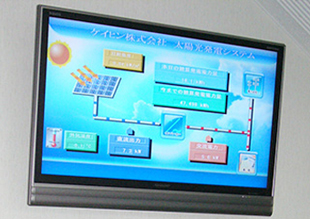 太陽光システムの状況をリアルタイムで表示